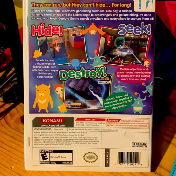 Nintendo Wii game Elebits like new with directions. - Picture 2 of 4